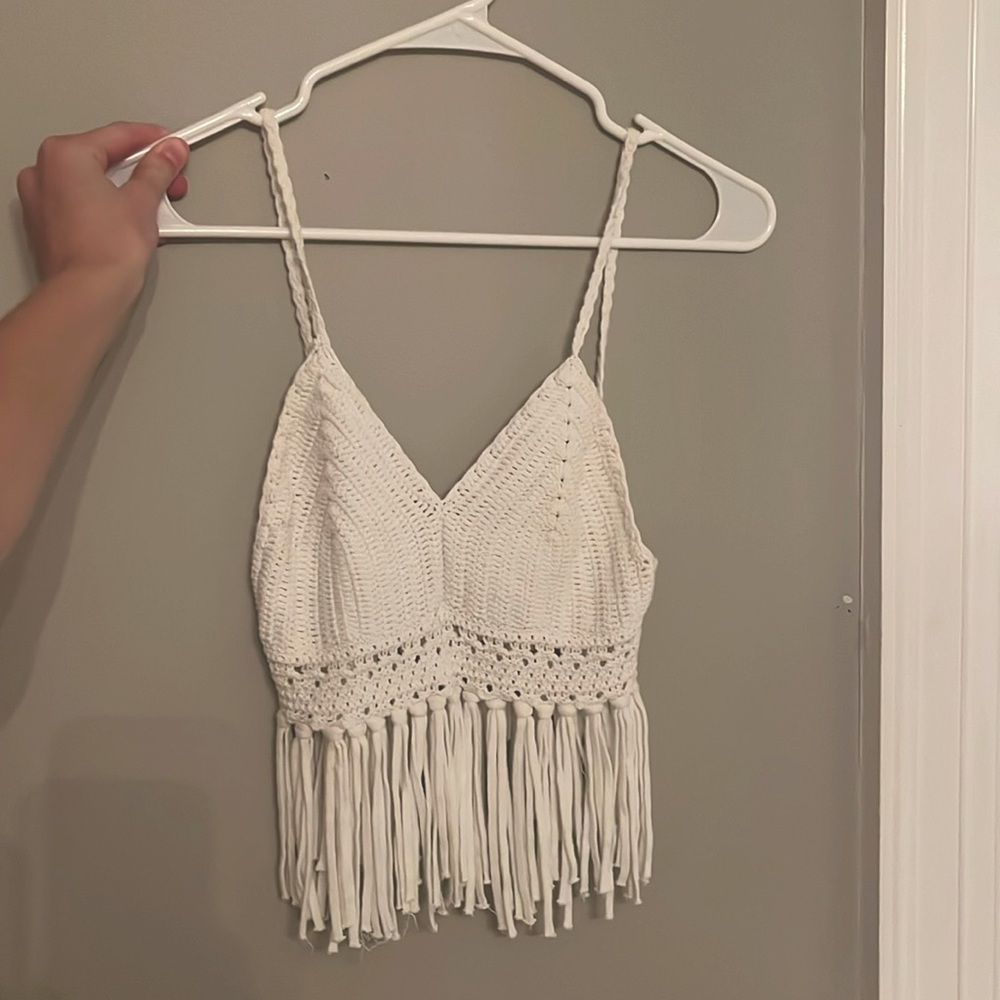 Victoria’s Secrect Crochet Top Fringed and Cropped (Vintage from before 2000!)